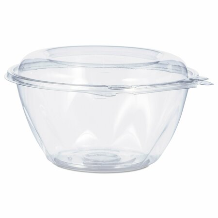 DART Tamper-Resistant, Tamper-Evident Bowls with Dome Lid, 32 oz, 7" Diameter x 3.4"h, Clear, PK150 CTR32BD